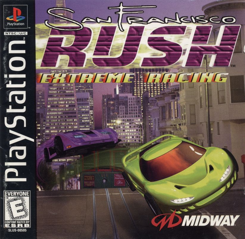 San Francisco Rush box art for Playstation